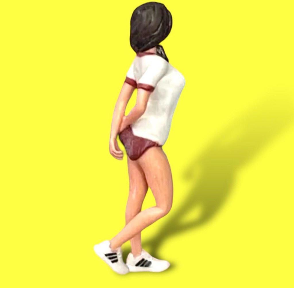 完成品 JK7 フィギュア リアルフィギュア 3Dフィギュア 塗装済完成品 ミニチュアイメージ ミニカーに ジオラマに フルカラー3Dプリンター 3D人物 人物3D 女子高生