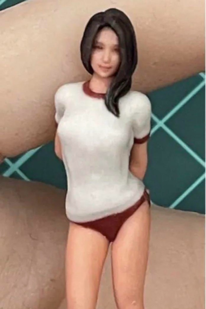 完成品 JK7 フィギュア リアルフィギュア 3Dフィギュア 塗装済完成品 ミニチュアイメージ ミニカーに ジオラマに フルカラー3Dプリンター 3D人物 人物3D 女子高生