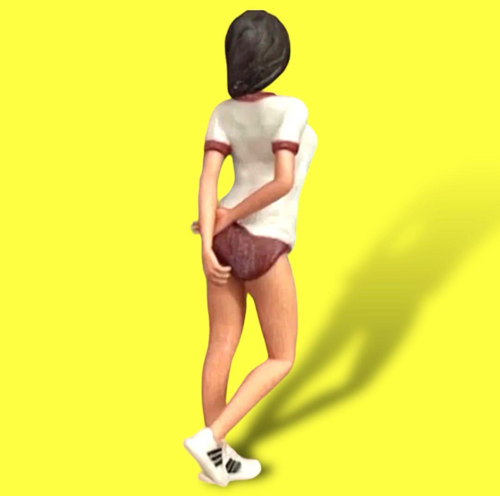 完成品 JK7 フィギュア リアルフィギュア 3Dフィギュア 塗装済完成品 ミニチュアイメージ ミニカーに ジオラマに フルカラー3Dプリンター 3D人物 人物3D 女子高生