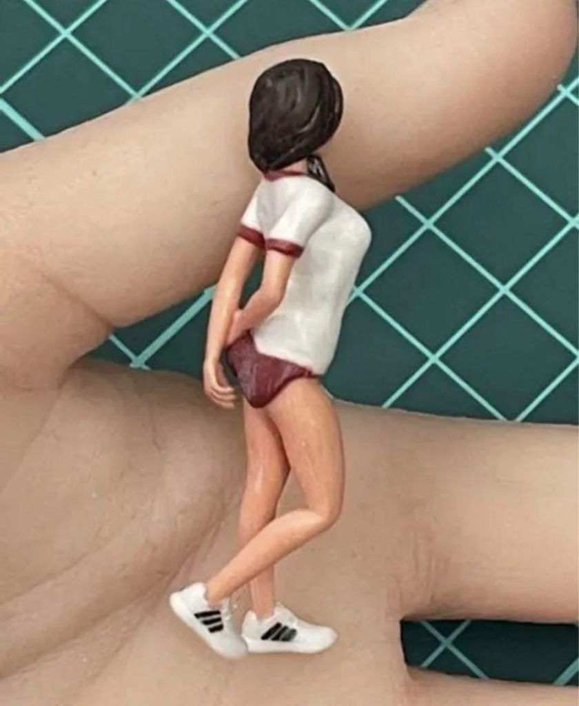 完成品 JK7 フィギュア リアルフィギュア 3Dフィギュア 塗装済完成品 ミニチュアイメージ ミニカーに ジオラマに フルカラー3Dプリンター 3D人物 人物3D 女子高生
