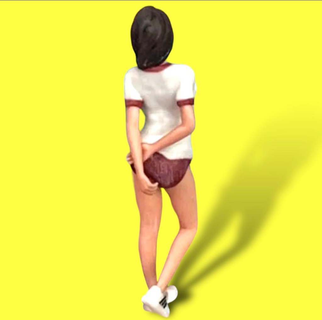 完成品 JK7 フィギュア リアルフィギュア 3Dフィギュア 塗装済完成品 ミニチュアイメージ ミニカーに ジオラマに フルカラー3Dプリンター 3D人物 人物3D 女子高生