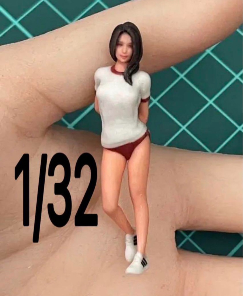 完成品 JK7 フィギュア リアルフィギュア 3Dフィギュア 塗装済完成品 ミニチュアイメージ ミニカーに ジオラマに フルカラー3Dプリンター 3D人物 人物3D 女子高生