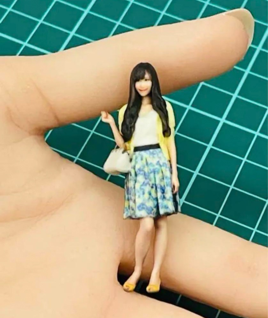 完成品 1/32 79-1 フィギュア リアルフィギュア 3Dフィギュア 塗装済完成品 ミニカーに ジオラマに ミニチュア ミニチュアイメージ フルカラー3Dプリンター 3D人物 人物3D