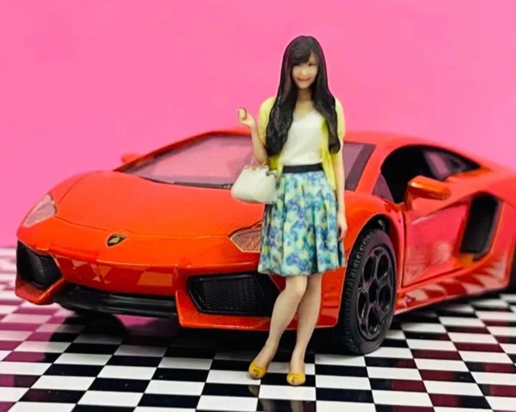 完成品 1/32 79-1 フィギュア リアルフィギュア 3Dフィギュア 塗装済完成品 ミニカーに ジオラマに ミニチュア ミニチュアイメージ フルカラー3Dプリンター 3D人物 人物3D