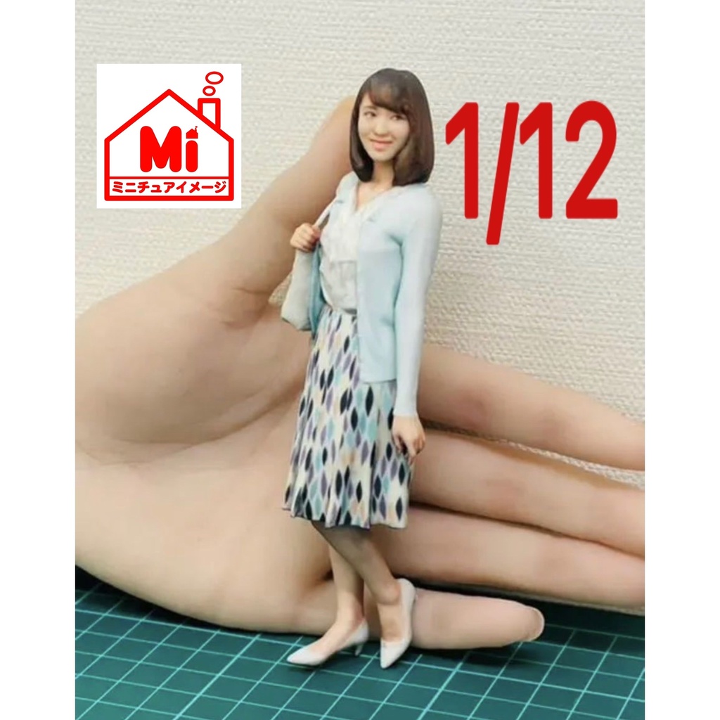 完成品 1/12 19-1 フィギュア 3D人物 人物3D リアルフィギュア ミニチュアイメージ 塗装済完成品 3Dフィギュア フルカラー3Dプリンター ミニカーに ジオラマに