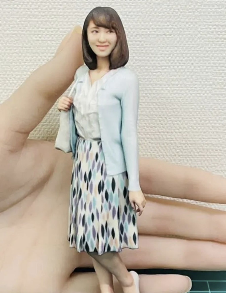 完成品 1/12 19-1 フィギュア 3D人物 人物3D リアルフィギュア ミニチュアイメージ 塗装済完成品 3Dフィギュア フルカラー3Dプリンター ミニカーに ジオラマに