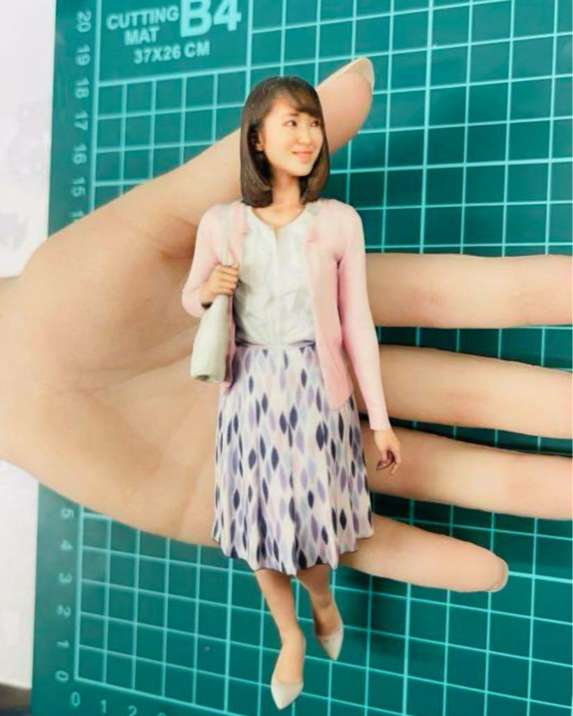 完成品 1/12 19-2 フィギュア リアルフィギュア 塗装済完成品 ミニチュアイメージ 3Dフィギュア フルカラー3Dプリンター 3D人物 人物3D