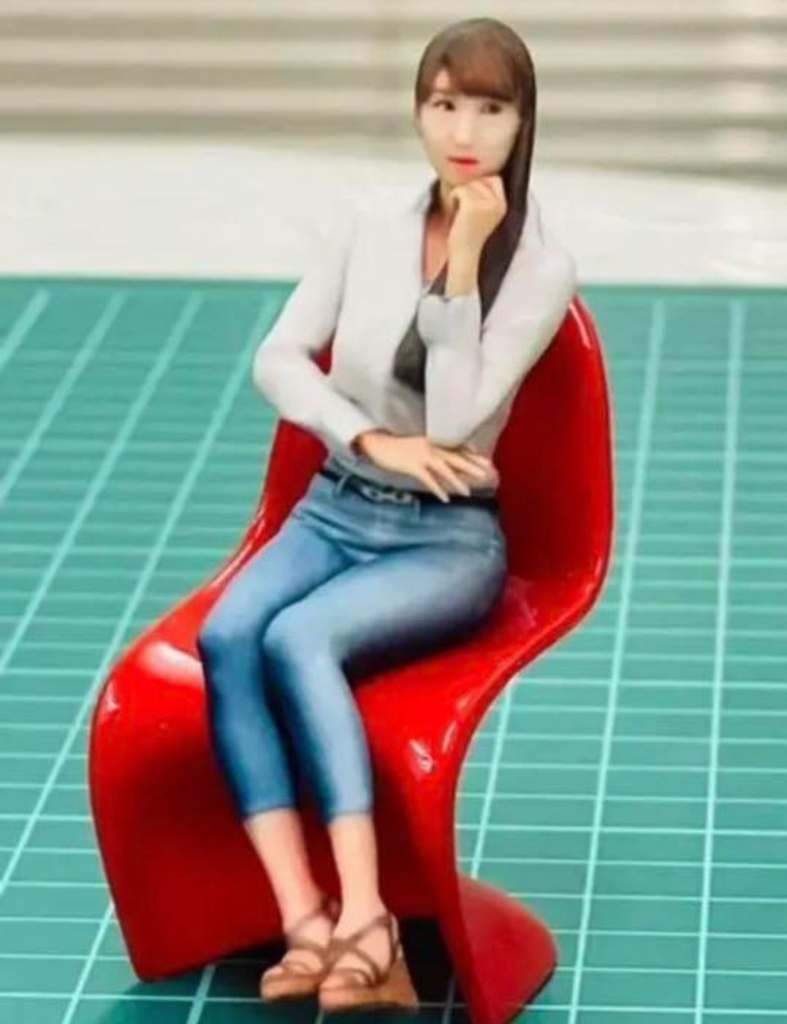 完成品 1/18 9-3 フィギュア リアルフィギュア 3Dフィギュア 塗装済完成品 ミニカーに ジオラマに ミニチュアイメージ 3D人物 人物3D フルカラー3Dプリンター