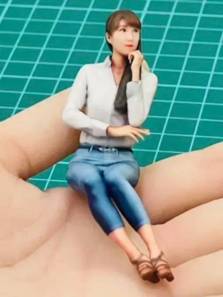 完成品 1/18 9-3 フィギュア リアルフィギュア 3Dフィギュア 塗装済完成品 ミニカーに ジオラマに ミニチュアイメージ 3D人物 人物3D フルカラー3Dプリンター