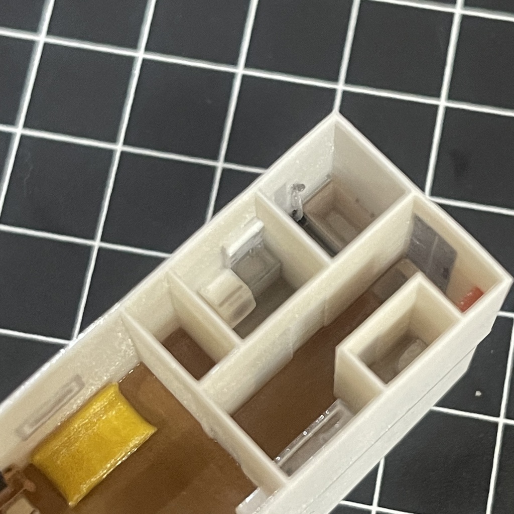 完成品 1/200 ミニチュア マンション二軒 ミニチュアイメージ フルカラー3Dプリンター ドールハウス 住宅模型 ジオラマに