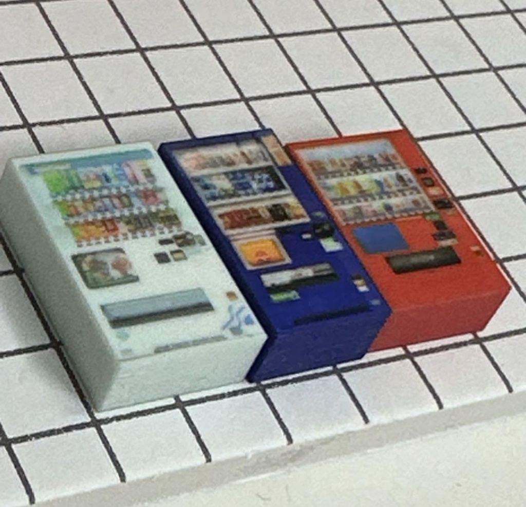 完成品 HOゲージ 自販機3台 鉄道模型 ジオラマに レイアウトに 