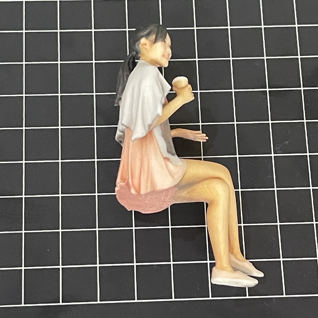 完成品 1/18 Jess-ba フィギュア リアルフィギュア 3Dフィギュア 塗装済完成品 ミニチュアイメージ ミニカーに ジオラマに ドールハウスに 3D人物 人物3D