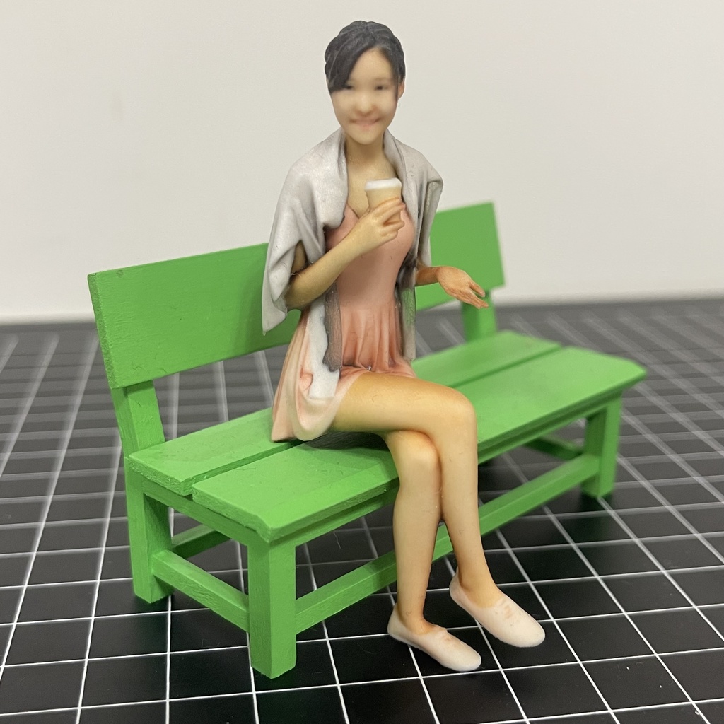 完成品 1/18 Jess-ba フィギュア リアルフィギュア 3Dフィギュア 塗装済完成品 ミニチュアイメージ ミニカーに ジオラマに ドールハウスに 3D人物 人物3D