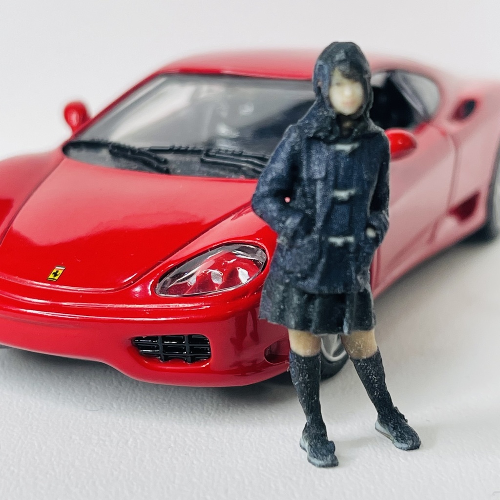 完成品 1/43 JKNP 女子高生 フィギュア リアルフィギュア 完成品 塗装済完成品 ミニカーに ジオラマに ミニチュアイメージ ミニチュア フルカラー3Dプリンター 3D人物 人物3D