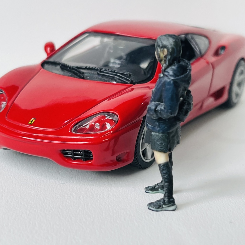 完成品 1/43 JKNP 女子高生 フィギュア リアルフィギュア 完成品 塗装済完成品 ミニカーに ジオラマに ミニチュアイメージ ミニチュア フルカラー3Dプリンター 3D人物 人物3D