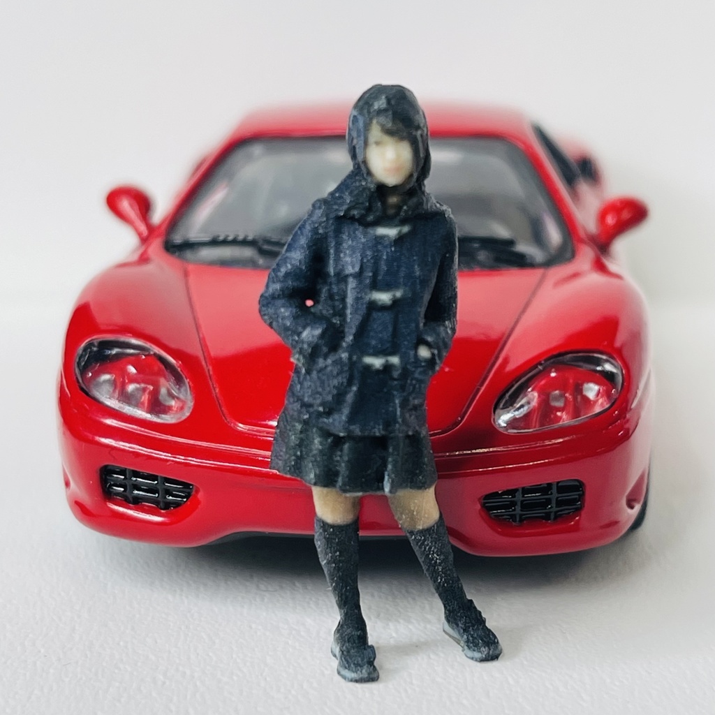 完成品 1/43 JKNP 女子高生 フィギュア リアルフィギュア 完成品 塗装済完成品 ミニカーに ジオラマに ミニチュアイメージ ミニチュア フルカラー3Dプリンター 3D人物 人物3D