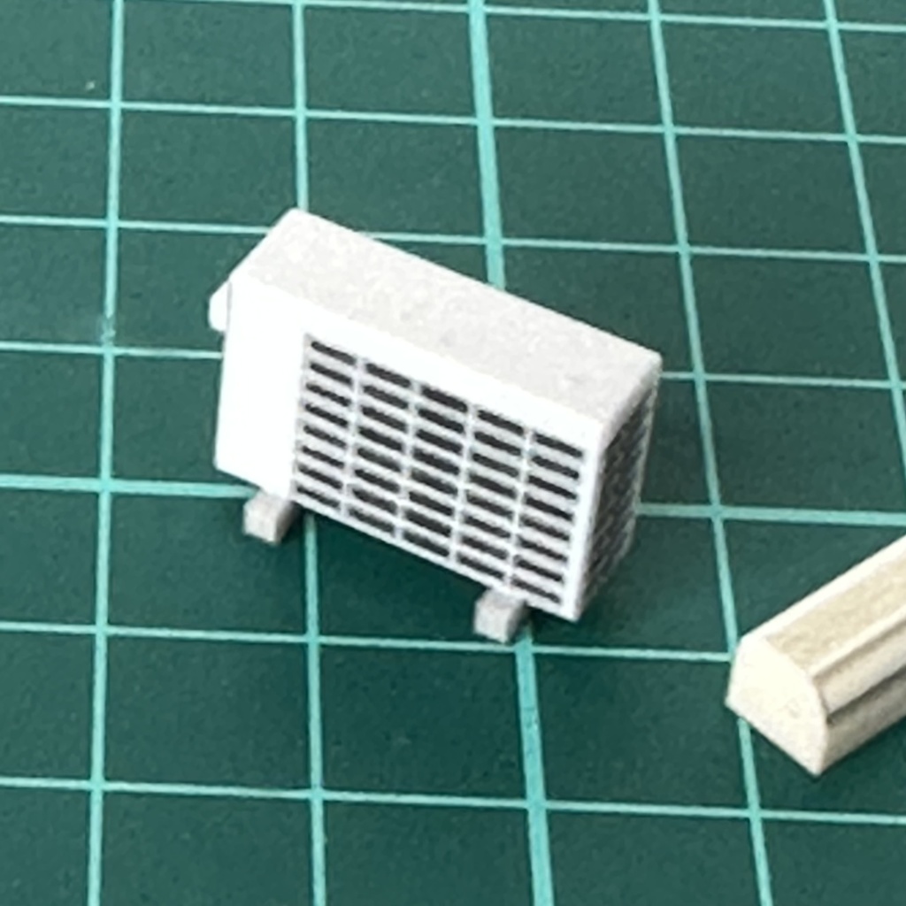 完成品 1/43 エアコン&室外機 フィギュアに リアルフィギュア ジオラマ ミニカーに 住宅模型 建築模型 ドールハウス ミニチュアイメージ フルカラー3Dプリンター