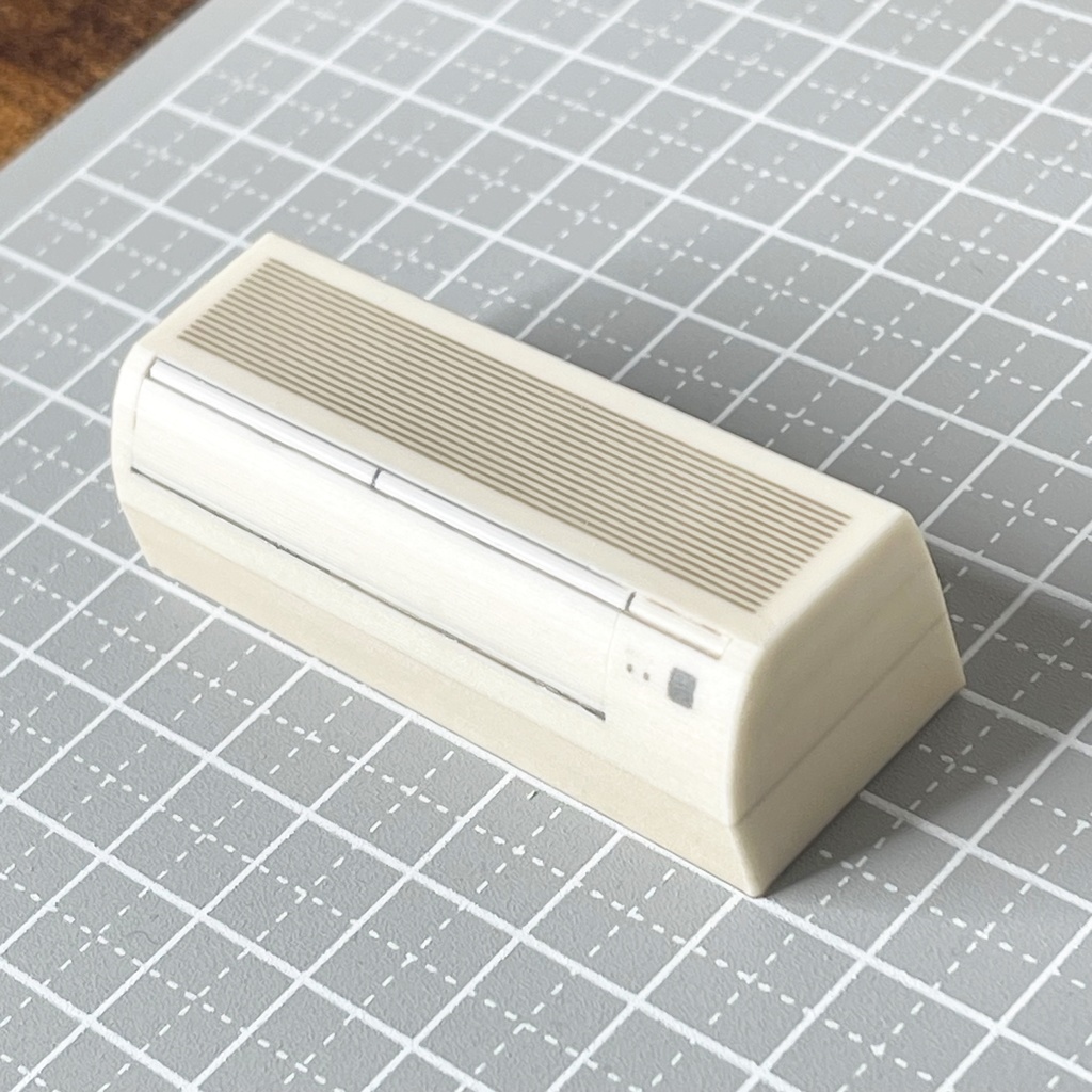 完成品 1/12 エアコン ミニチュア ドールハウスに シルバニアに ミニチュアイメージ フルカラー3Dプリンター 3Dプリンター リアルフィギュア