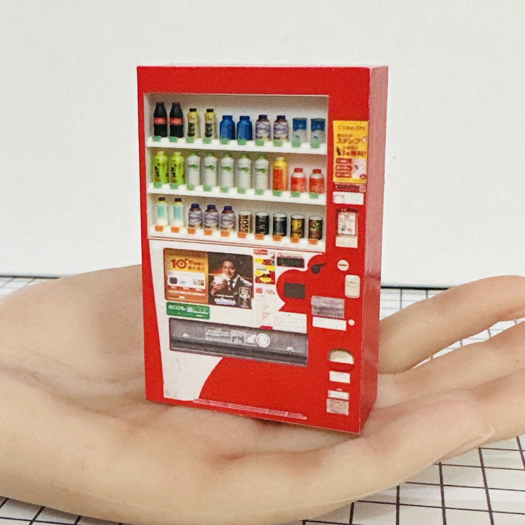 1/24 立体タイプ 自販機 ミニチュア フィギュアに ジオラマに ドールハウスに ミニカーに ミニチュアイメージ