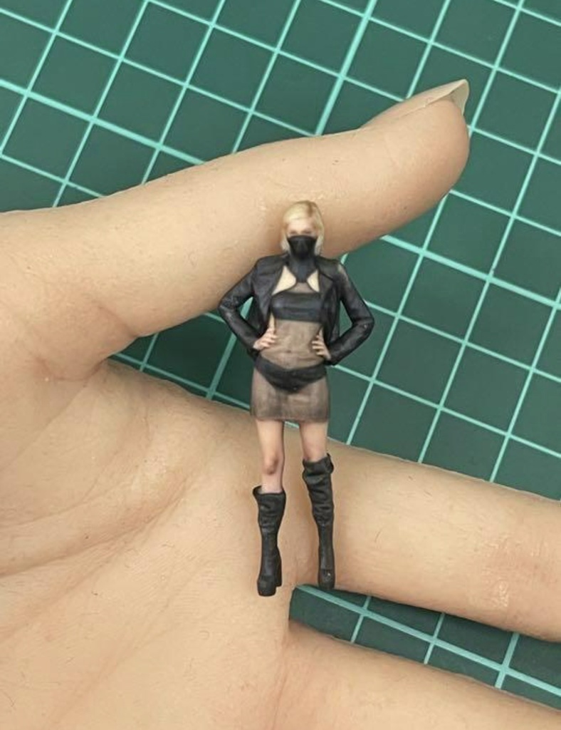 完成品 1/35 R2 フィギュア リアルフィギュア ミニチュアイメージ ジオラマに ミニカーに 戦車に 3Dフィギュア フルカラー3Dプリンター ミニチュア