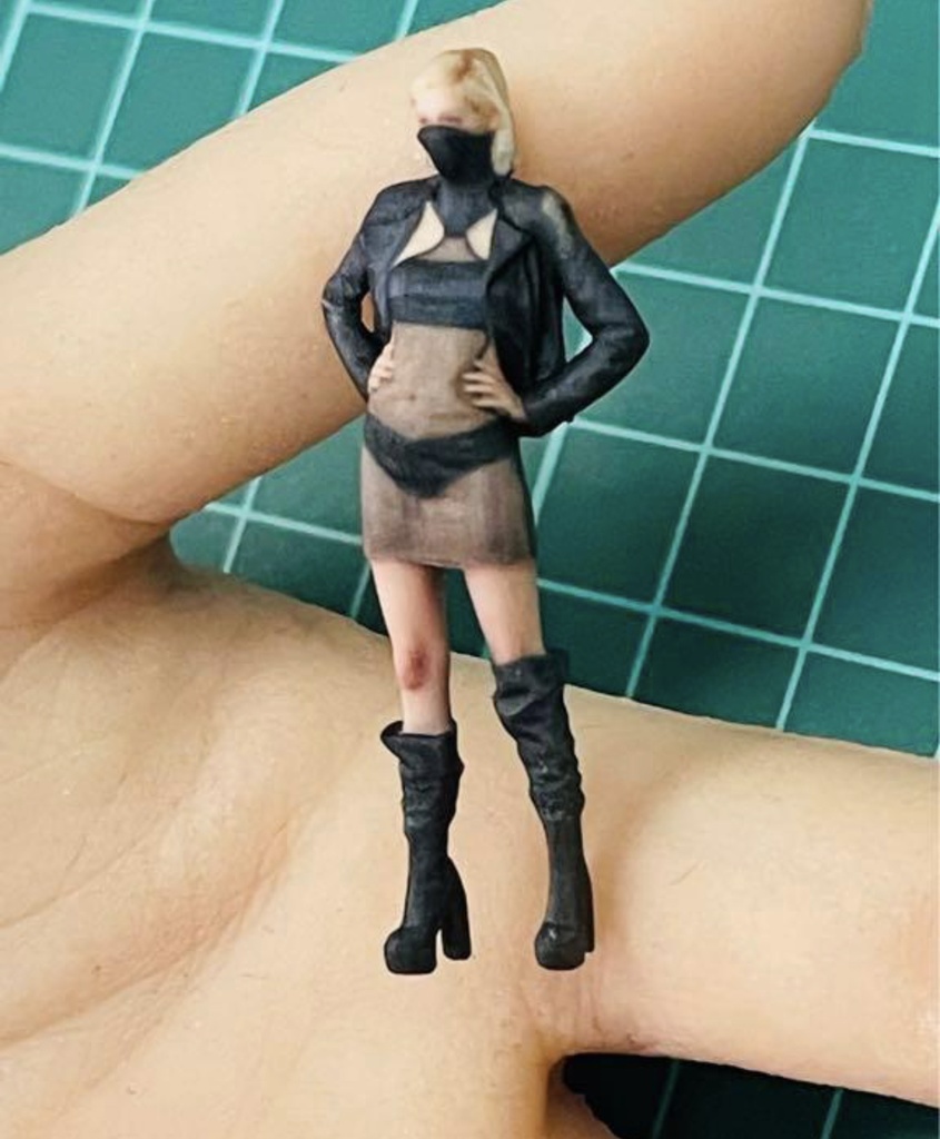 完成品 1/35 R2 フィギュア リアルフィギュア ミニチュアイメージ ジオラマに ミニカーに 戦車に 3Dフィギュア フルカラー3Dプリンター ミニチュア