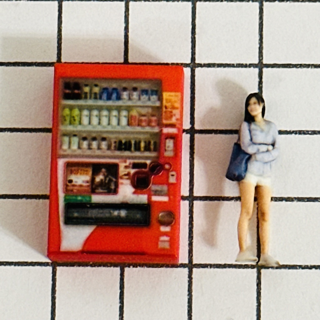1/64 NEW 飲物立体タイプ 自販機 フルカラー3Dプリンター ミニチュア フィギュアに ミニチュアイメージ ジオラマに ミニカーに リアルフィギュア
