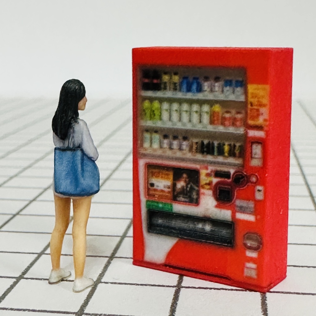 1/64 NEW 飲物立体タイプ 自販機 フルカラー3Dプリンター ミニチュア フィギュアに ミニチュアイメージ ジオラマに ミニカーに リアルフィギュア
