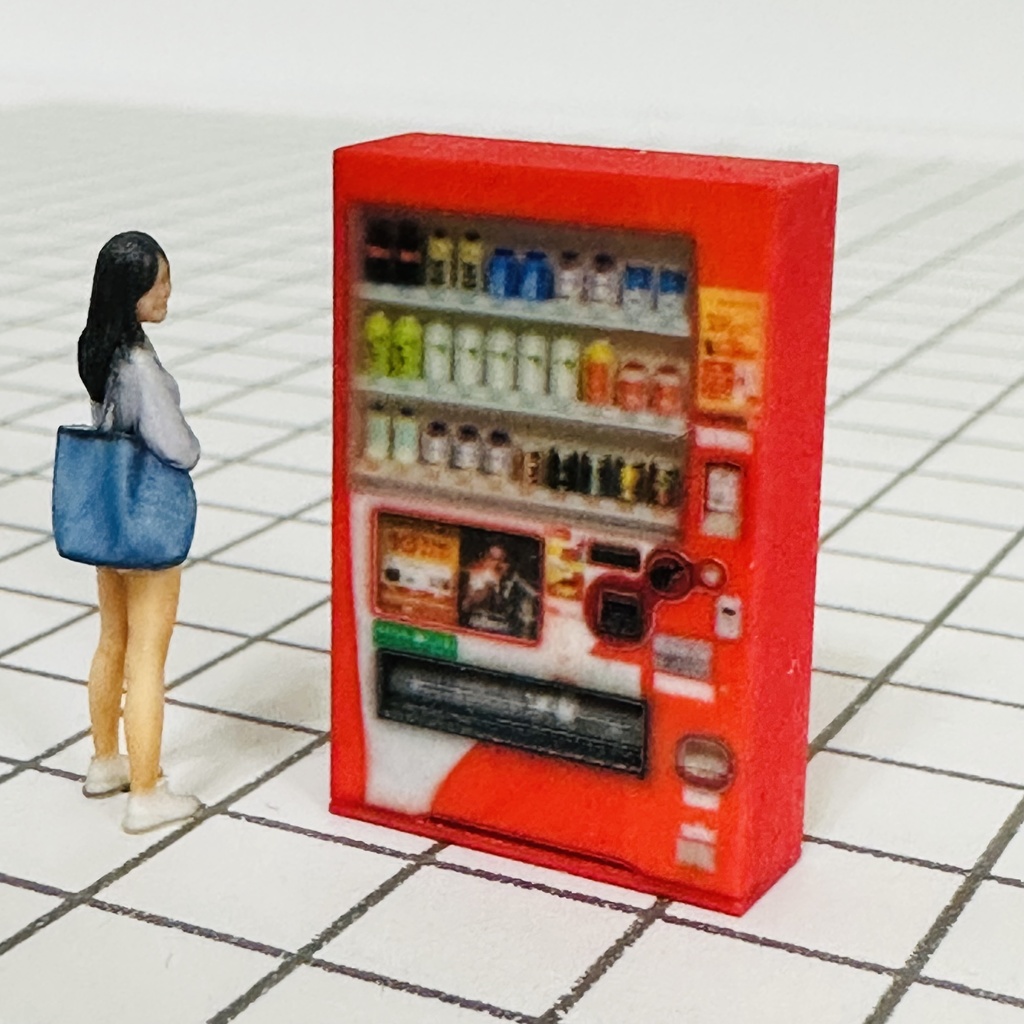 1/64 NEW 飲物立体タイプ 自販機 フルカラー3Dプリンター ミニチュア フィギュアに ミニチュアイメージ ジオラマに ミニカーに リアルフィギュア