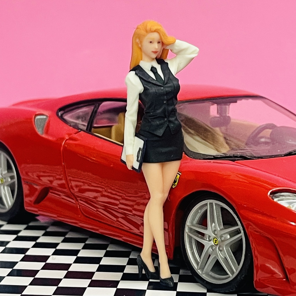 完成品 1/24 オーシャンコスモス OL フィギュア リアルフィギュア 塗装済完成品 ミニチュアイメージ 3Dフィギュア ミニカーに ジオラマに ドールハウスに