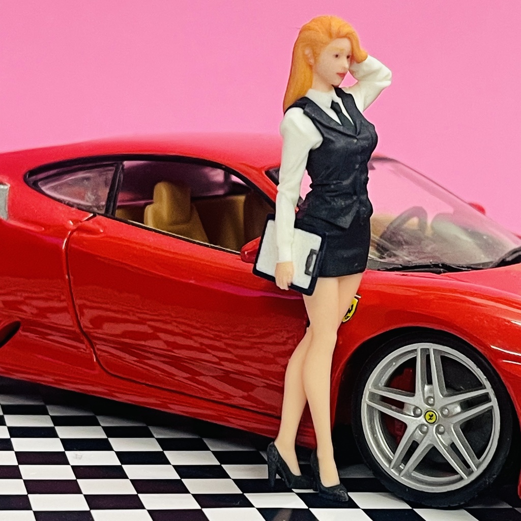 完成品 1/24 オーシャンコスモス OL フィギュア リアルフィギュア 塗装済完成品 ミニチュアイメージ 3Dフィギュア ミニカーに ジオラマに ドールハウスに