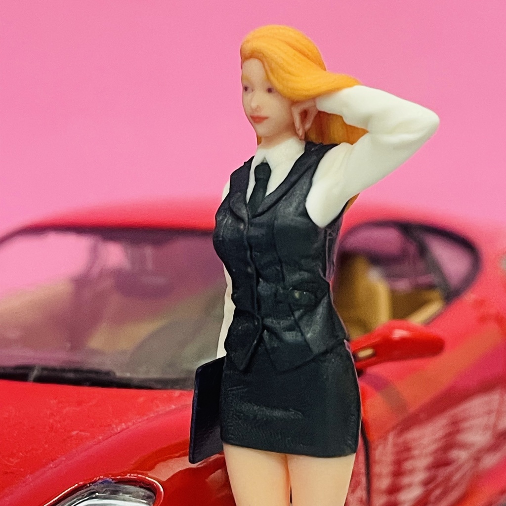 完成品 1/24 オーシャンコスモス OL フィギュア リアルフィギュア 塗装済完成品 ミニチュアイメージ 3Dフィギュア ミニカーに ジオラマに ドールハウスに