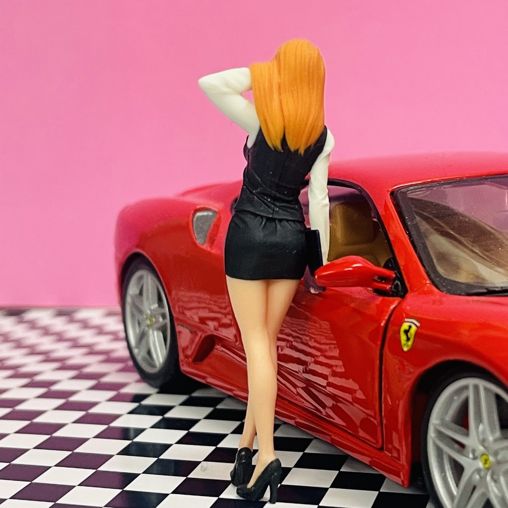 完成品 1/24 オーシャンコスモス OL フィギュア リアルフィギュア 塗装済完成品 ミニチュアイメージ 3Dフィギュア ミニカーに ジオラマに ドールハウスに