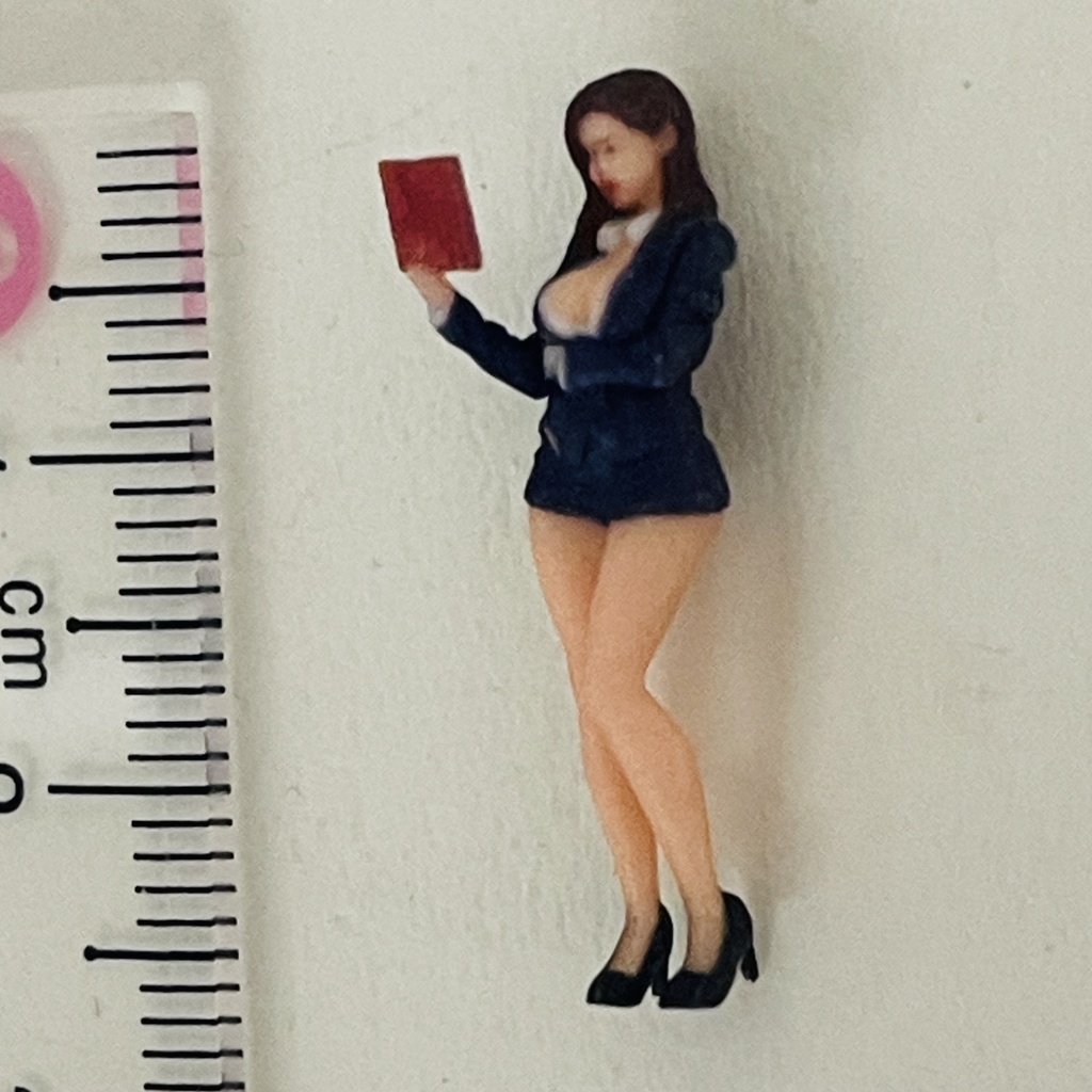 完成品 オーシャンコスモス 教師 フィギュア リアルフィギュア 完成品 ミニチュアイメージ ミニチュア ミニカーに ジオラマに 3Dフィギュア 1/64 3Dプリンター フルカラー3Dプリンター