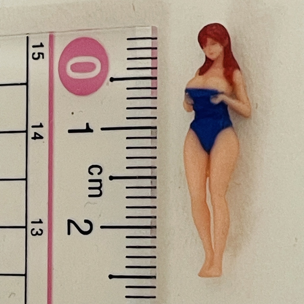 完成品 1/64 オーシャンコスモス 水着 フィギュア ミニカーに リアルフィギュア ジオラマに ミニチュアイメージ 3Dフィギュア