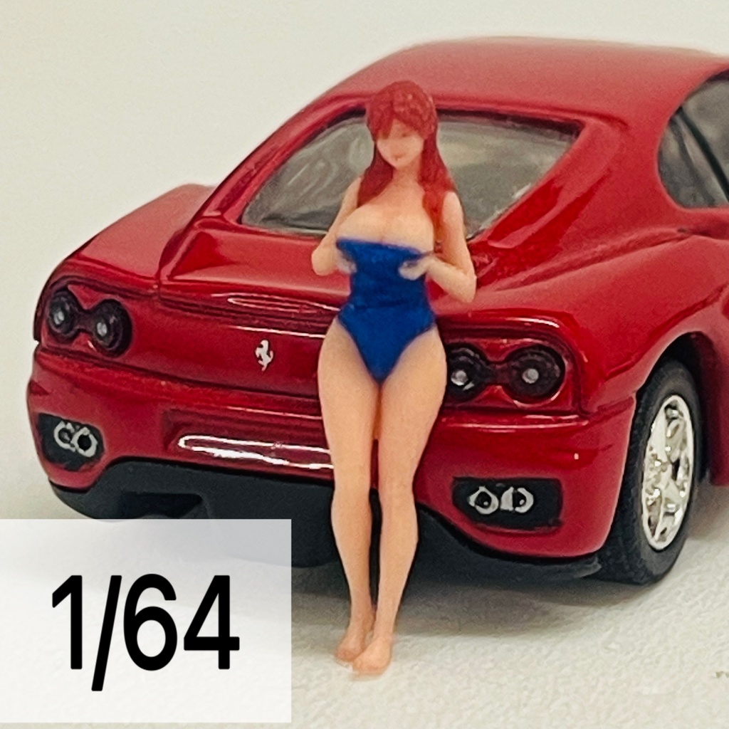 完成品 1/64 オーシャンコスモス 水着 フィギュア ミニカーに リアルフィギュア ジオラマに ミニチュアイメージ 3Dフィギュア