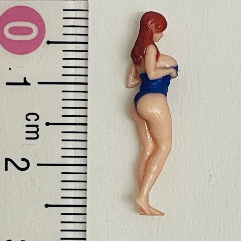 完成品 1/64 オーシャンコスモス 水着 フィギュア ミニカーに リアルフィギュア ジオラマに ミニチュアイメージ 3Dフィギュア