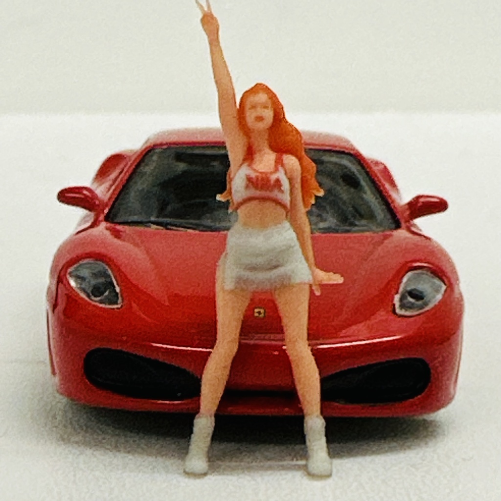 完成品 1/64 オーシャンコスモス チアリーダー フィギュア リアルフィギュア ミニカーに ジオラマに 3Dフィギュア ミニチュア フルカラー3Dプリンター