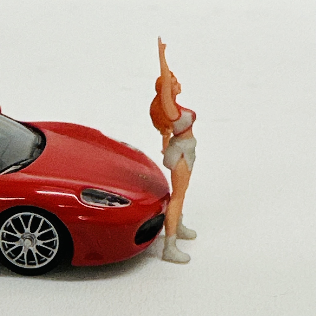 完成品 1/64 オーシャンコスモス チアリーダー フィギュア リアルフィギュア ミニカーに ジオラマに 3Dフィギュア ミニチュア フルカラー3Dプリンター