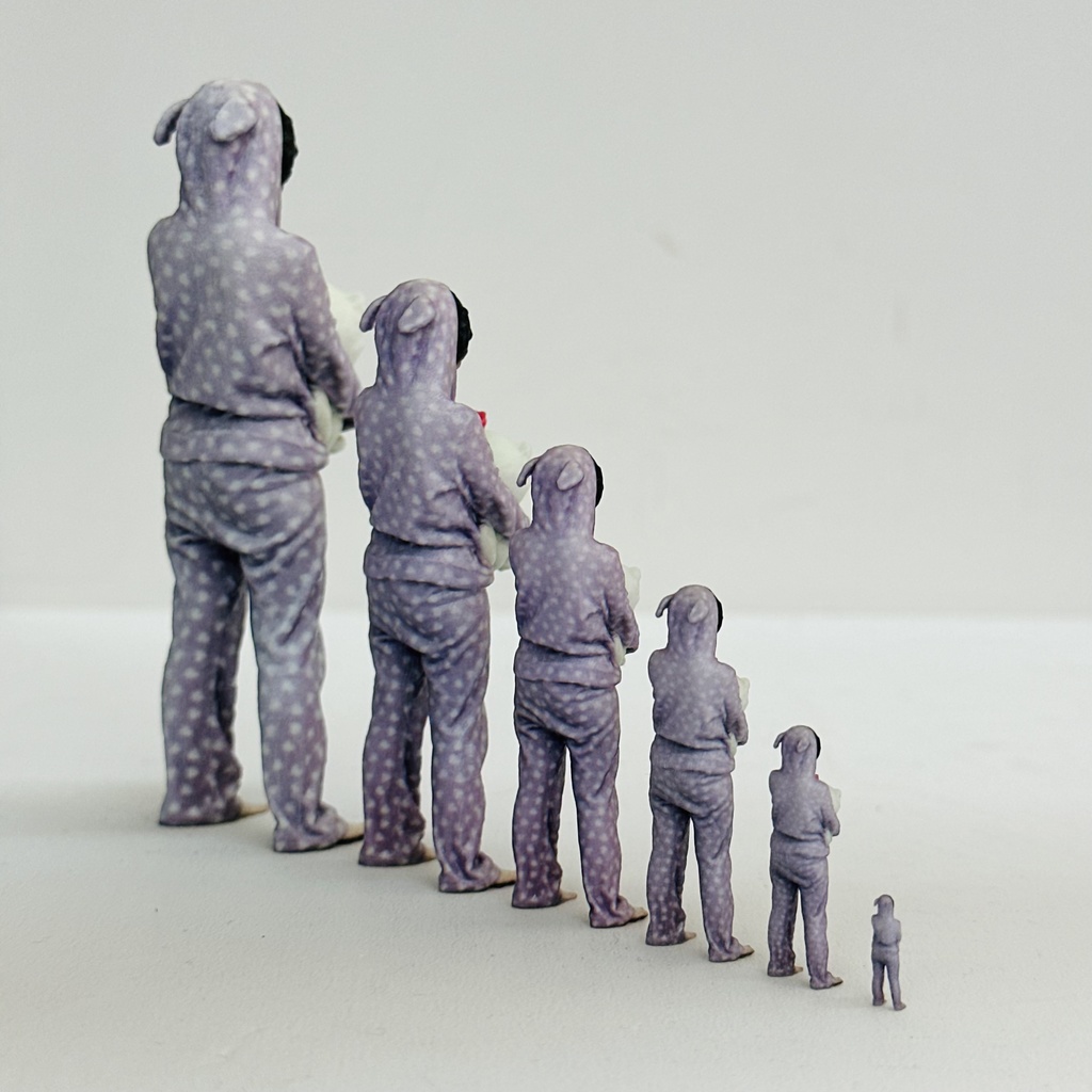 完成品 フィギュア6体 ルームウエア少女 jkn 1/18 1/24 1/35 1/43 1/64 1/150 リアルフィギュア ミニチュアイメージ ミニチュア ミニカーに ドールハウスに 鉄道模型に