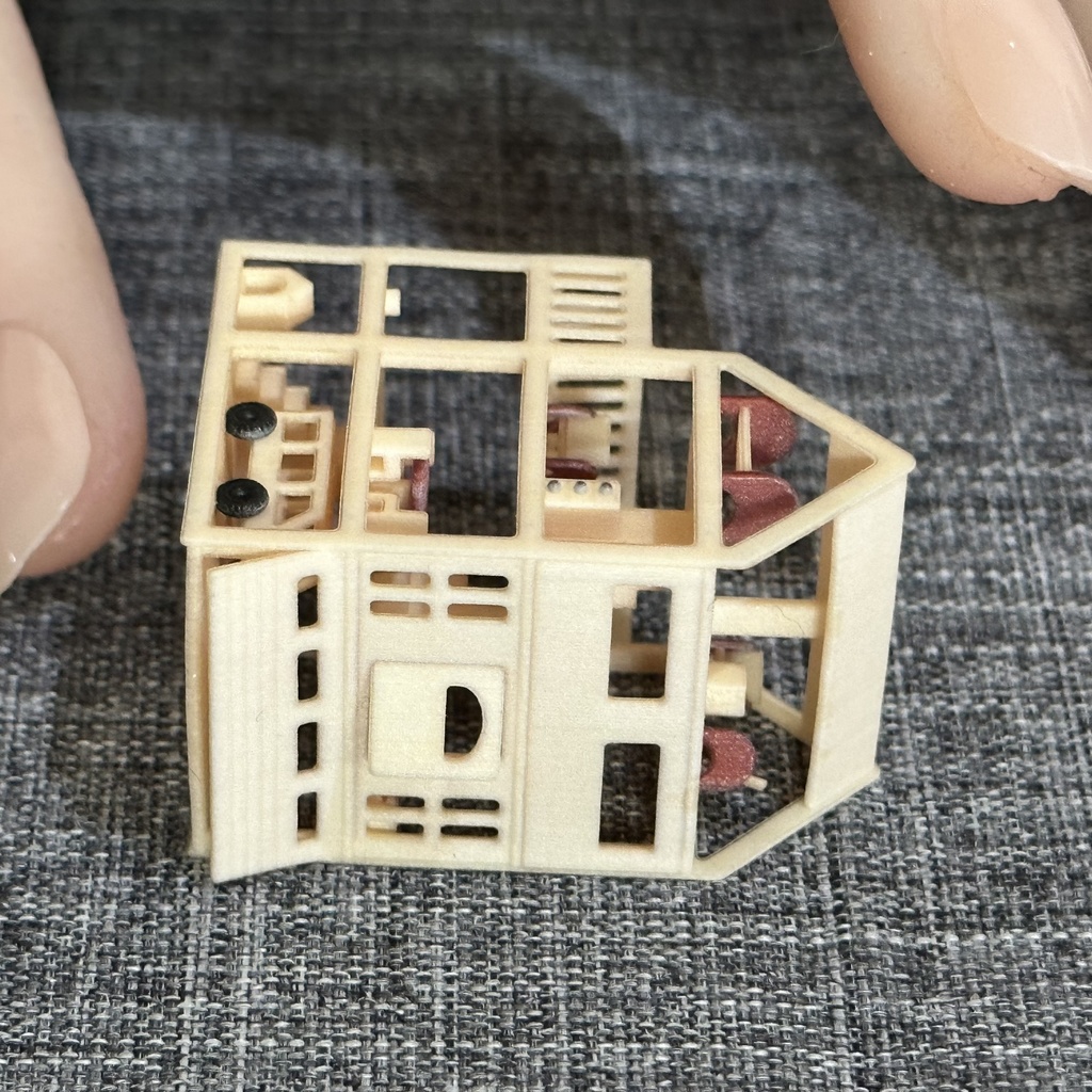 ミニチュア　ミニミニドールハウス　ドールハウスに　フィギュアに　リカちゃんに　ブライスに　ドールハウス　ミニチュアイメージ　住宅模型　建築模型