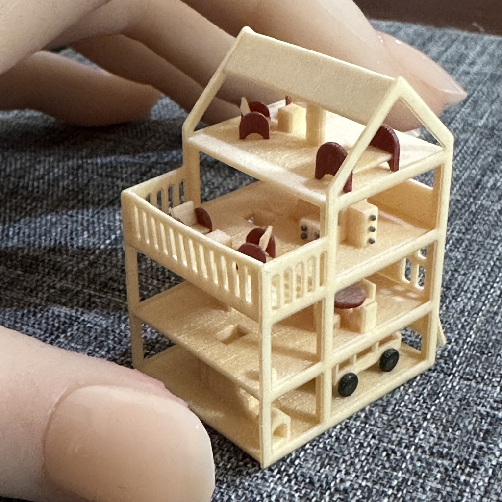 ミニチュア　ミニミニドールハウス　ドールハウスに　フィギュアに　リカちゃんに　ブライスに　ドールハウス　ミニチュアイメージ　住宅模型　建築模型