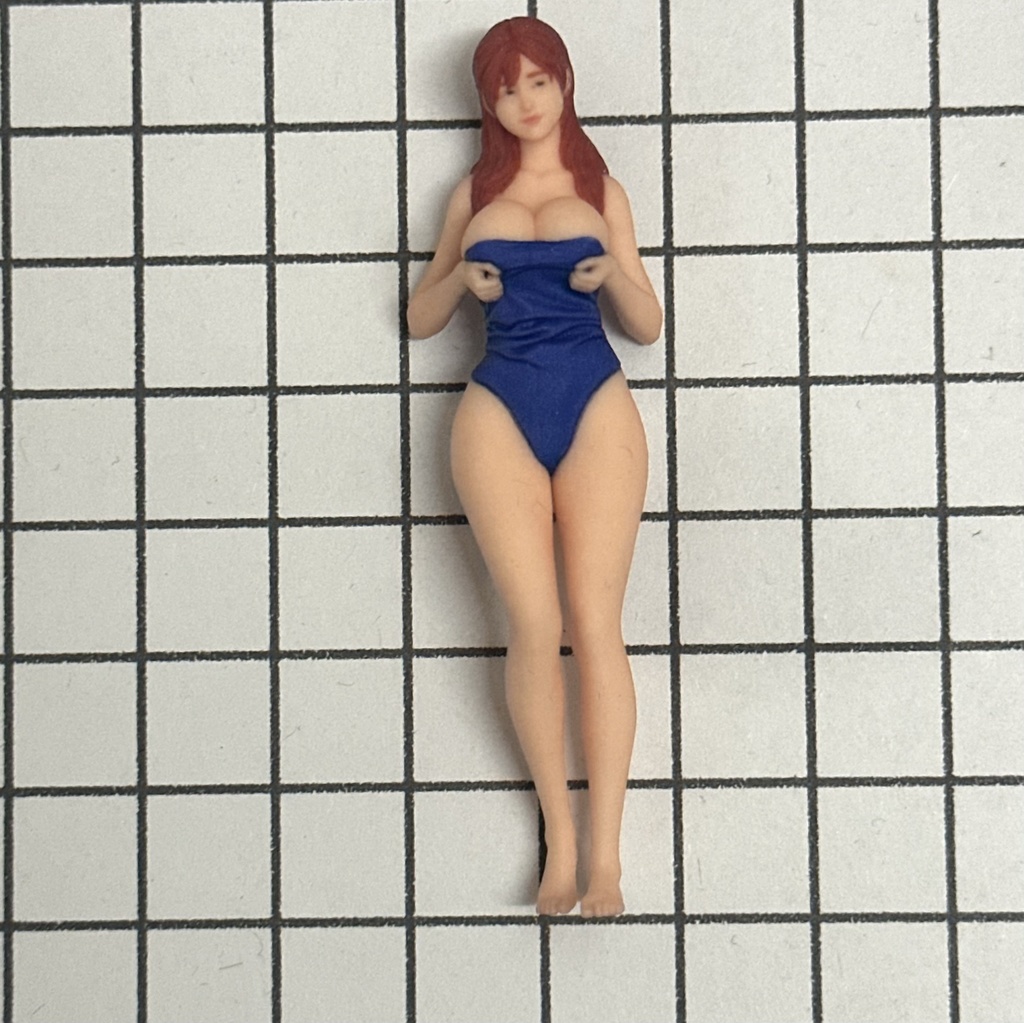 完成品 1/24 オーシャンコスモス スクール水着 フィギュア リアルフィギュア ミニカーに ドールハウスに ジオラマに ミニチュアイメージ