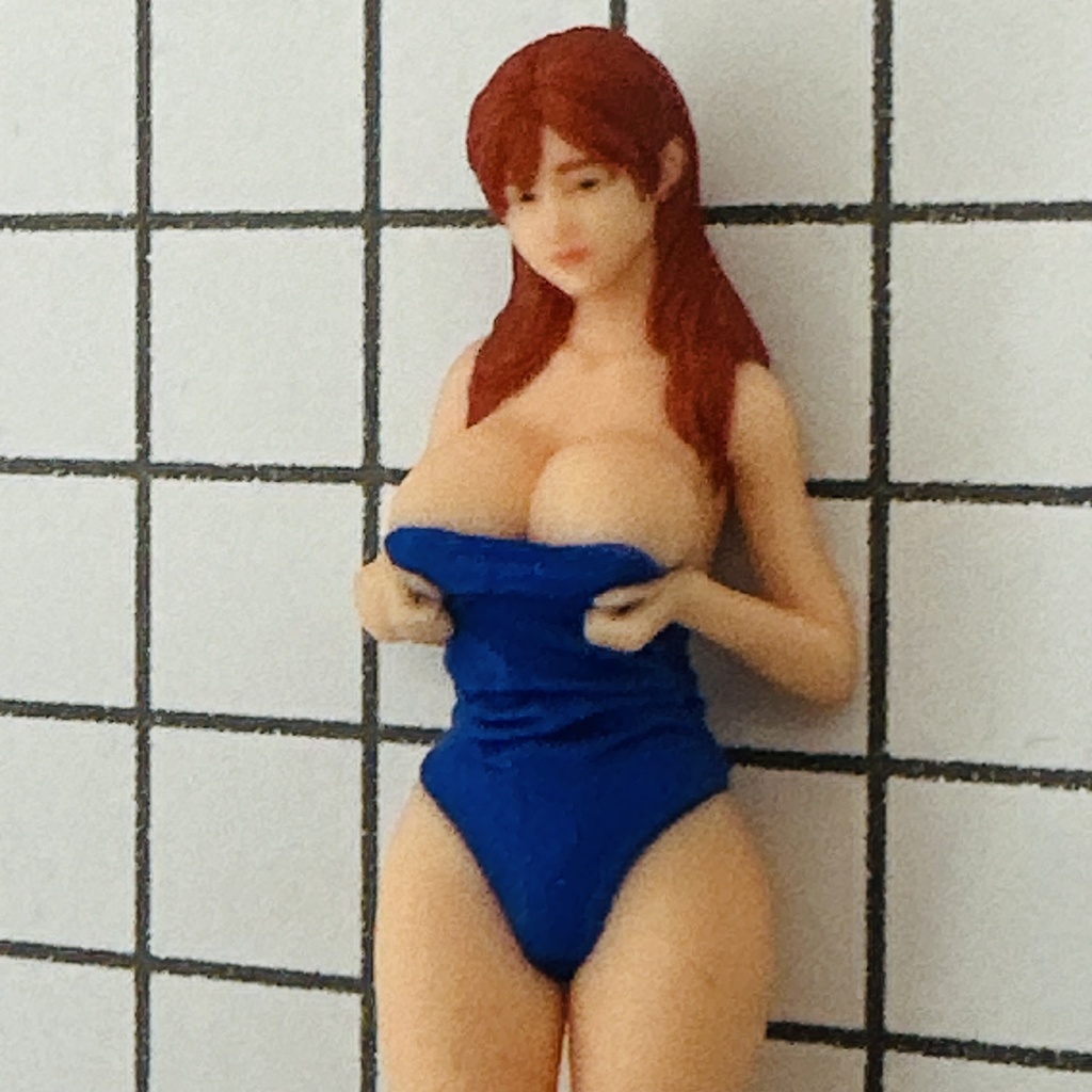 完成品 1/24 オーシャンコスモス スクール水着 フィギュア リアルフィギュア ミニカーに ドールハウスに ジオラマに ミニチュアイメージ