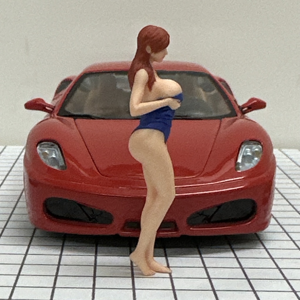 完成品 1/24 オーシャンコスモス スクール水着 フィギュア リアルフィギュア ミニカーに ドールハウスに ジオラマに ミニチュアイメージ