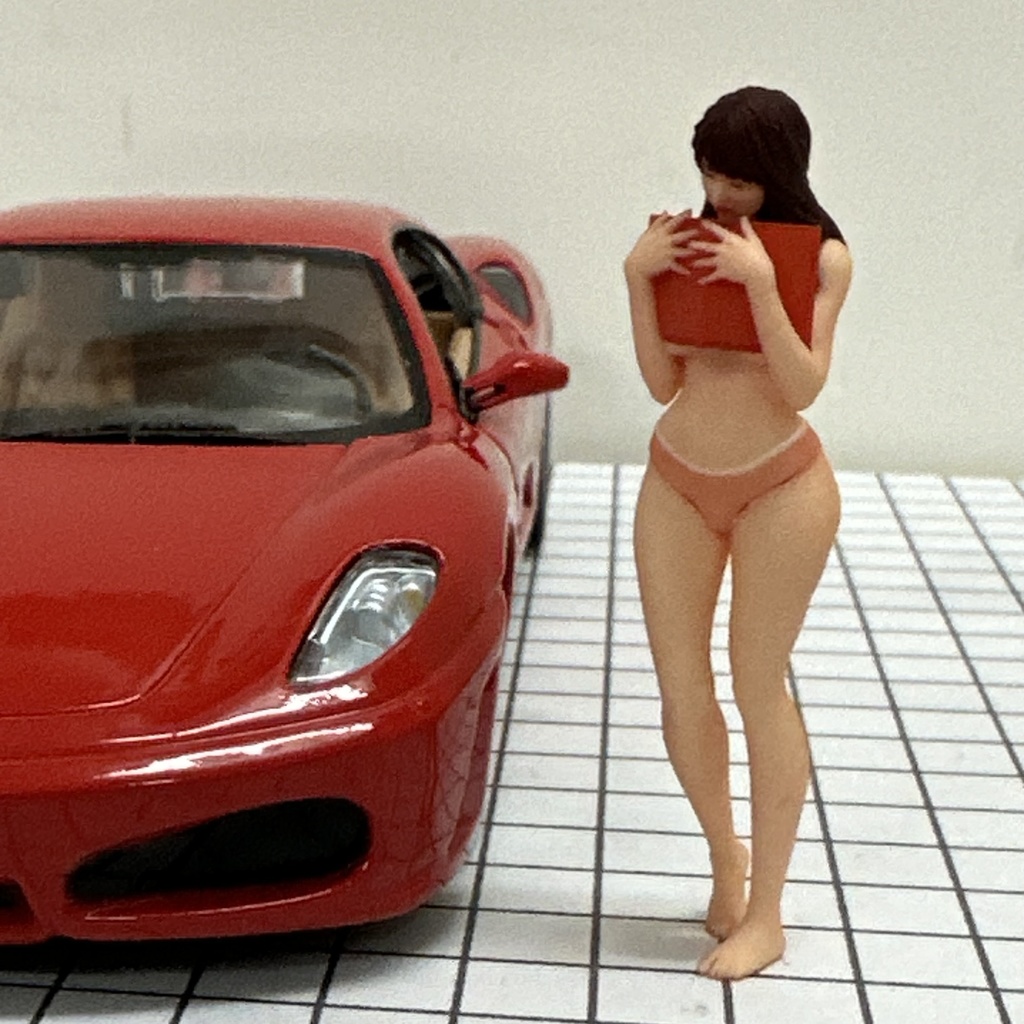 完成品 1/24 オーシャンコスモス 読書 フィギュア リアルフィギュア ミニカーに ジオラマに ミニチュアイメージ