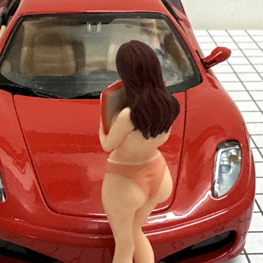 完成品 1/24 オーシャンコスモス 読書 フィギュア リアルフィギュア ミニカーに ジオラマに ミニチュアイメージ