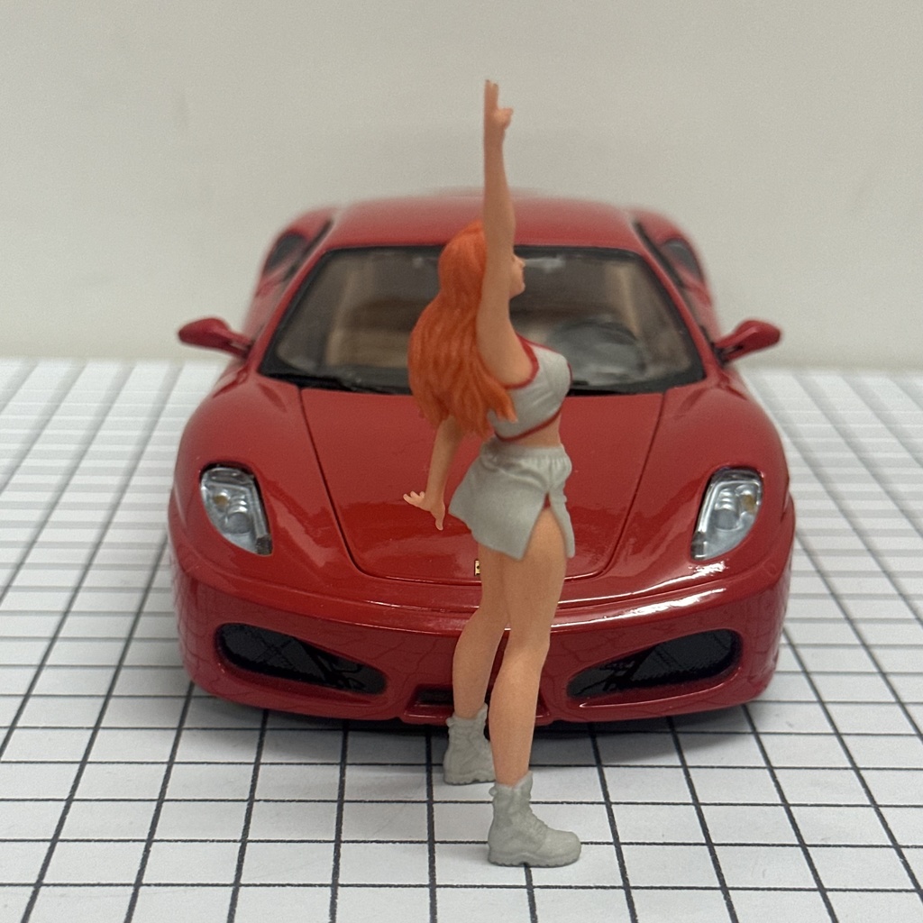 完成品 1/24 オーシャンコスモス ミニチュア チアリーダー フィギュア リアルフィギュア ミニチュアイメージ ミニカーにジオラマに