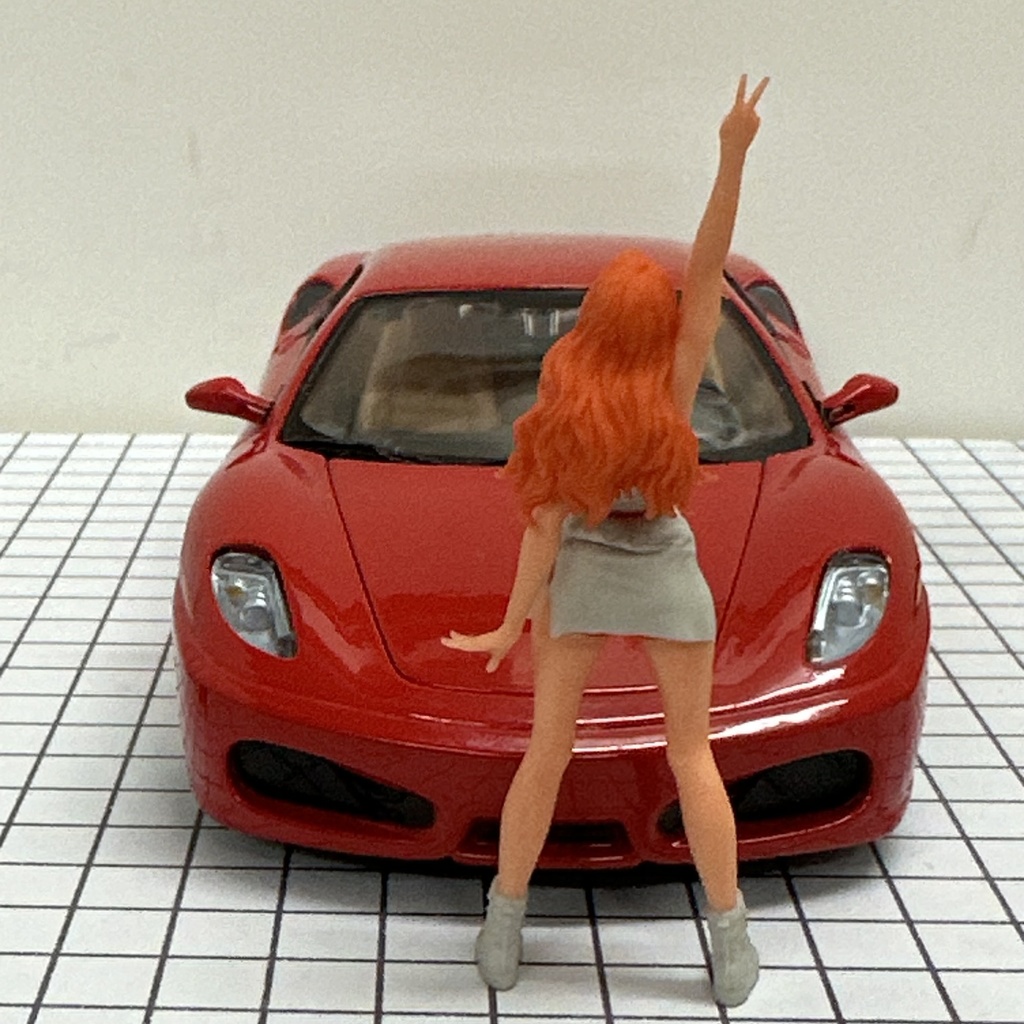 完成品 1/24 オーシャンコスモス ミニチュア チアリーダー フィギュア リアルフィギュア ミニチュアイメージ ミニカーにジオラマに