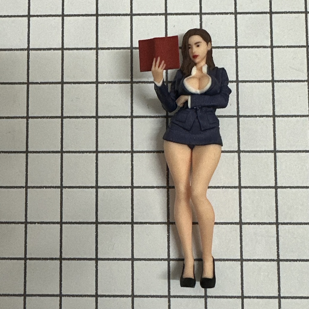 完成品 1/24 オーシャンコスモス 教師 フィギュア リアルフィギュア ミニカーに ジオラマに ミニチュア ドールハウスに ミニチュアイメージ