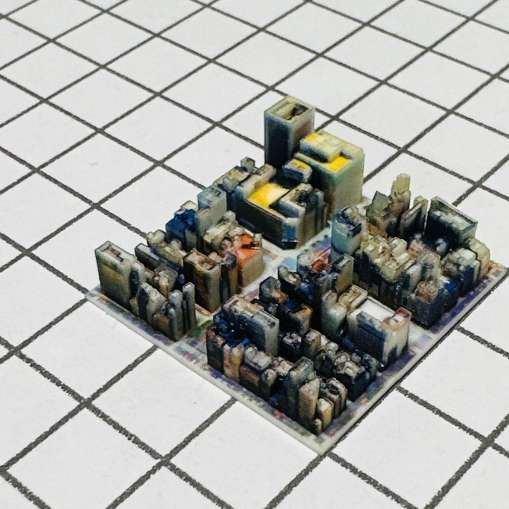 ミニチュア 銀座3丁目交差点 ジオラマ 完成品 ミニジオラマ ドールハウスに